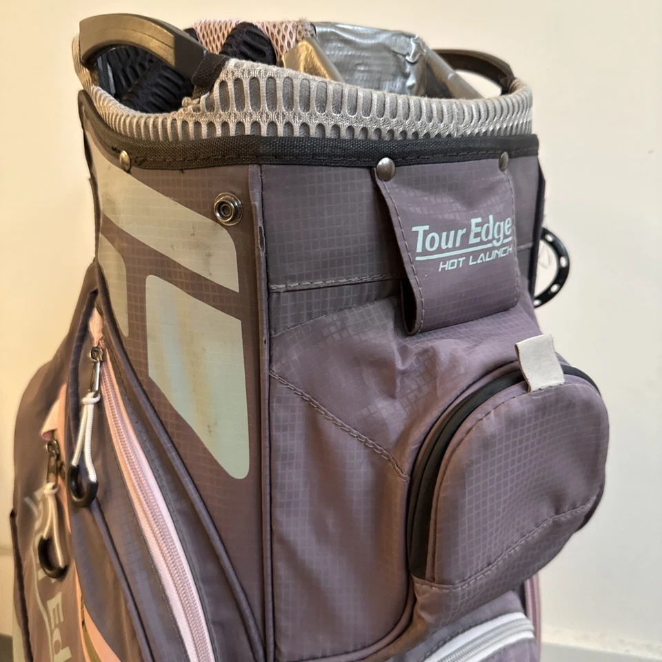 Bolsa de carrinho feminina Tour Edge lançamento quente carrinho Xtreme 5.0 rosa roxo - Imagem 3 de 4