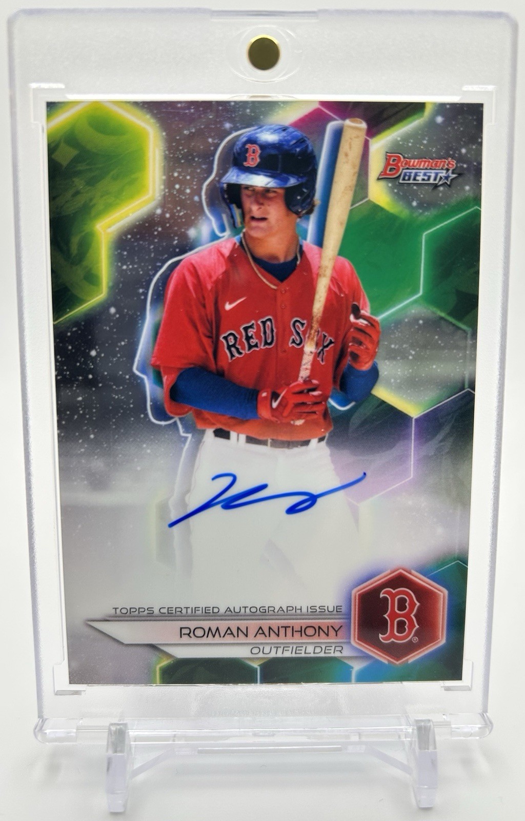 2023 Bowman’s Best Refractor #B23-RAY Roman Anthony (AU,RC) 🔥PERFECT AUTO🔥