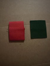 Lot of 2 Vintage Boy Scouts BSA, 1  Red & 1 Dark Green Shoulder Loops Uniform