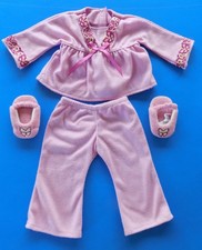 Retired 1st Version Julie Pink Pajama Set Slippers American Girl Doll Pajamas