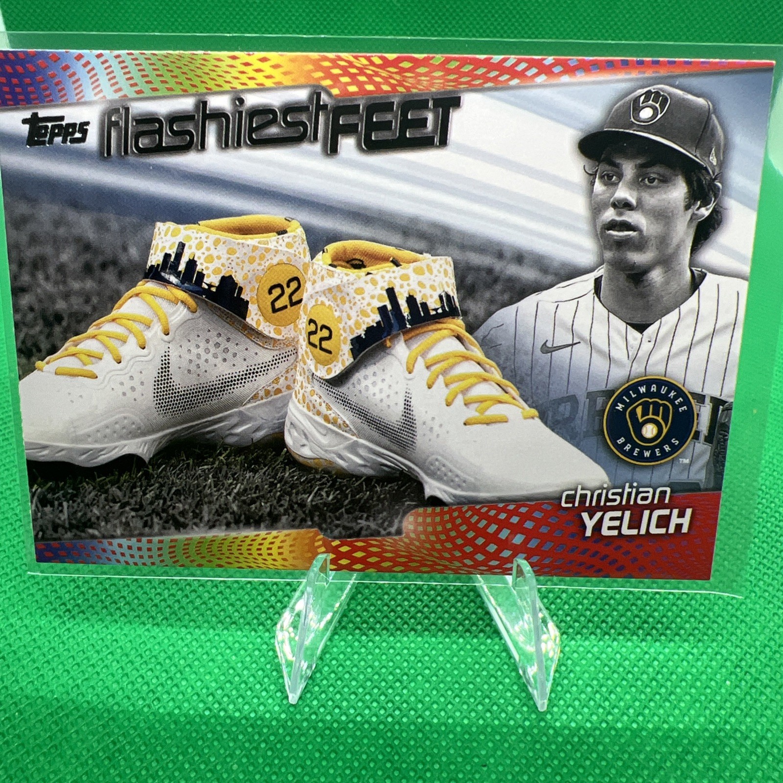 2022 Topps Series 1 - Flashiest Feet Christian Yelich #FF-15