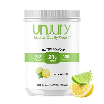 Unjury Whey Protein Powder | Lemon Lime | 21g 100% Whey Isolate Protein Powde...
