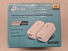 Brand New TP-Link Passthrough Powerline Network Extender Model : TL-PA9020P Kit