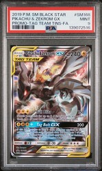 Pikachu & Zekrom GX SM168 Black Star Promo Full Art Holo