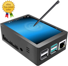 For Raspberry Pi 4 Touch Screen with Case,3.5 Inch Touchscreen with Fan,320X480