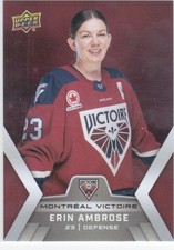2024/25 UD PWHL SHOWCASE..ERIN AMBROSE..ROOKIE..EXCLUSIVE..# 9.MONTREAL VICTOIRE