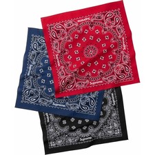 Supreme Hav-A-Hank Bandanas Pack of 3/ Red, Navy, Black - SS24 - NWT