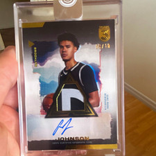 Topps 2022 Topps 3 Cam Johnson Rookie Auto Patch on card sig 8 /10 Brooklyn Nets. rookie card picture