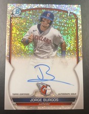 2023 Bowman #CPA-JBG Jorge Burgos Chrome Prospect Auto Speckle Refractor #/299