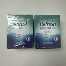  2 Refresh Digital PF Eye Drops For Eye Dryness 30 Vials Exp 9/26 