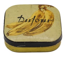 scatola latta caramelle dufour gocce di frutta vintage pubblicità scatolina