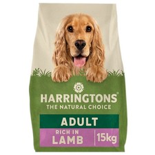 Complete Dry Adult Dog Food Lamb & Rice 15kg Made with All Natural Ingredients 2.13 per kilo