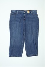 Marks & Spencer Women's Jeans Size 24 Medium Indigo Wide-Leg New