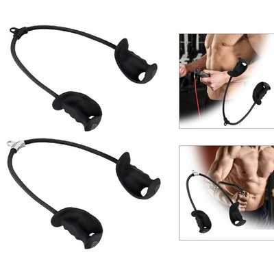 Trizeps Seil, Kabelbefestigung, Trizeps Zugseil mit Ergonomischem Griff, Nylon