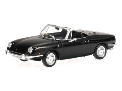 Fiat 850 Sport Spider 1968 black diecast modelcar 940121231 Maxichamps 1:43