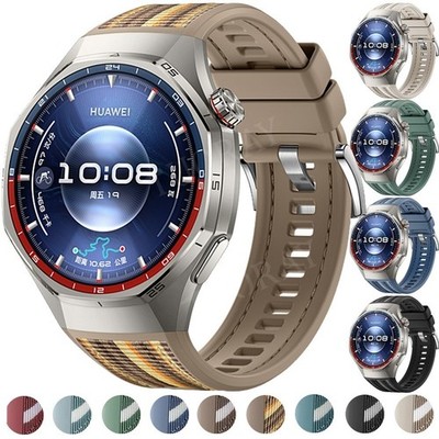 Repalcement Silicone+Nylon Strap Bracelet For Huawei Watch GT 6 Pro 46mm Band