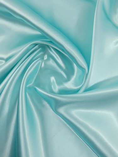 Light Blue Liquid Satin Fabric - Picture 3 of 4