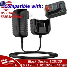 20V Lithium Battery Charger LCS1620 for Black Decker LCS120 LDX120C LDX120SB