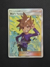 Blue's Tactics 231/236 SM Unified Minds Full Art Holo EN 2019 Pokemon Tcg 