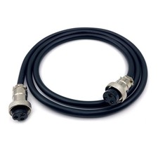 5M GX16 3 Pin Double Female Head Aviation Cordset 18AWG 7A 220V