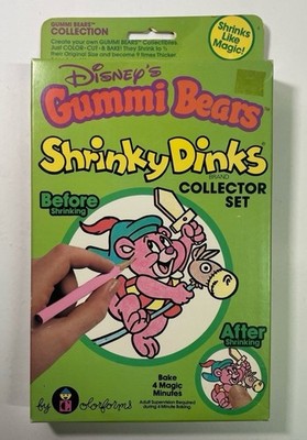 Vintage Shrinky Dinks from 1986 - Gummi Bears - Color Bake Shrink New
