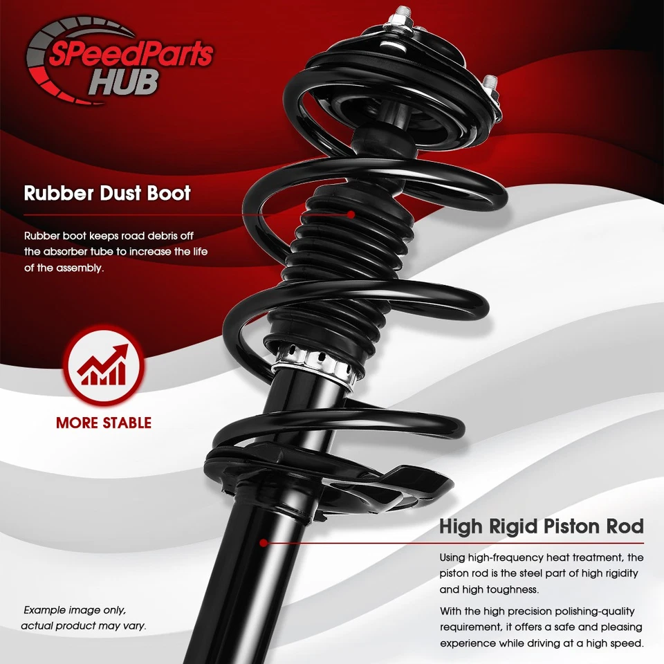 2x Conjunto de resorte helicoidal amortiguador trasero FCS para Plymouth Neon 2,0 L 2000 2001 Foto 4 de 4