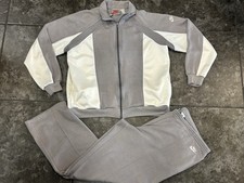 VTG 80s-90s Nike Tracksuit Gray White Sweatsuit 2 Piece Set Sz XL Rare