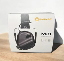 Airsoft M31 Electronic Hearing Headphones w/ NATO Input Black