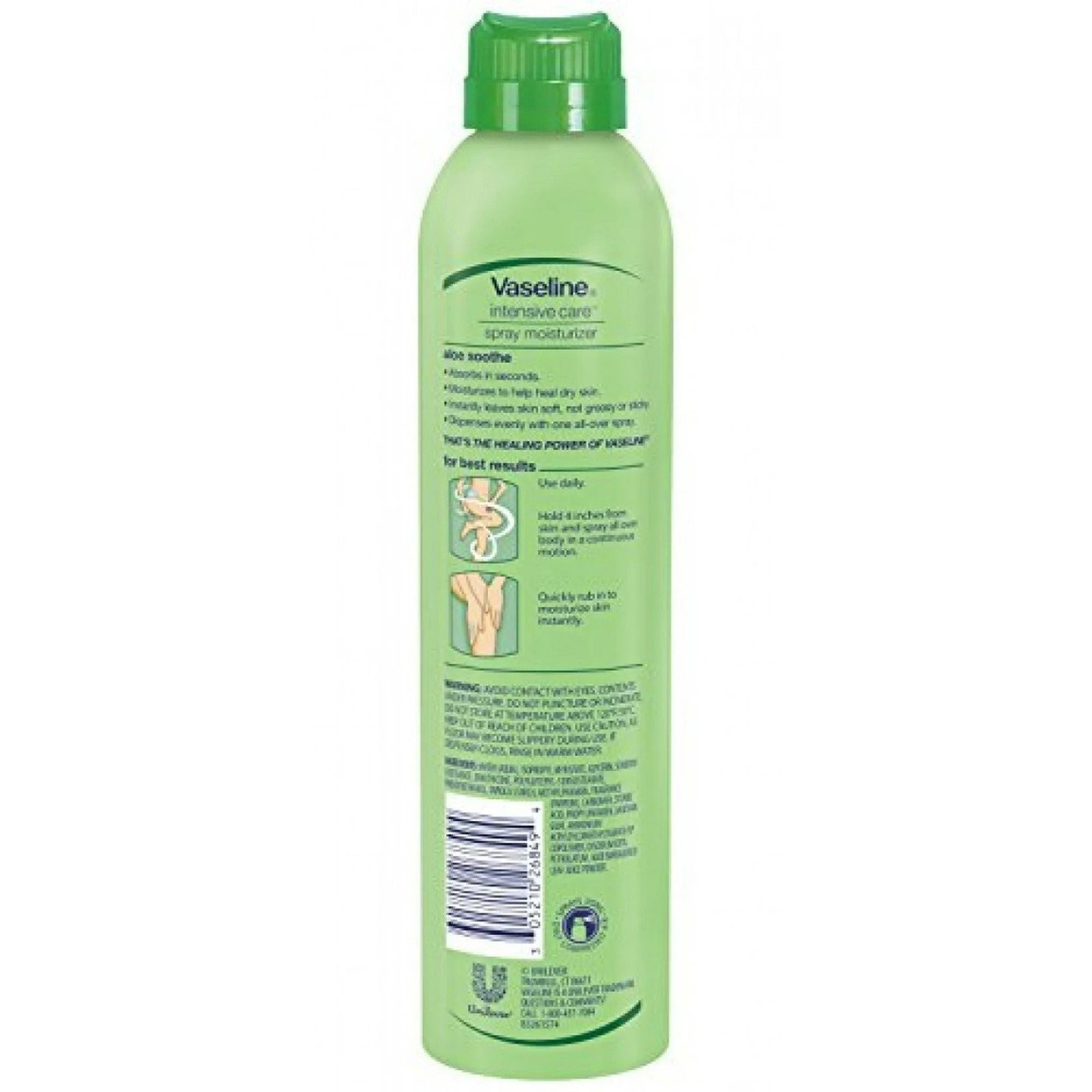 Vaseline Intensive Care Spray Moisturizer, Aloe Soothe 6.5 oz