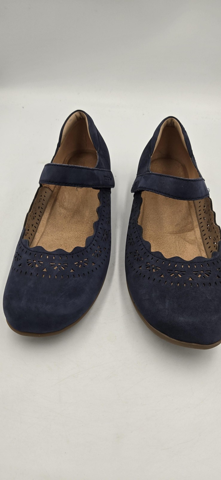 Earth Origins ET Brady Shoes Womens Size 10 Navy Leather Mary Jane Flats Comfort