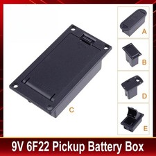 Black ABS Platic 9V Battery Holder Case Box Cover for Guitar Bass Pickup Parts