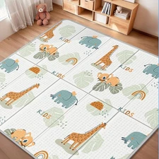 Foldable Baby Play Mat, PIGLOG Waterproof Playmats for Babies and Toddlers Kids