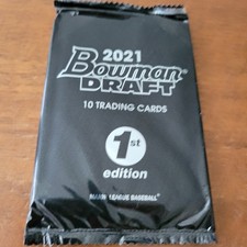 2021 Bowman Draft 1st Edition Baseball Hobby Pack-(1) SEALED 10 Card HOBBY Pack 