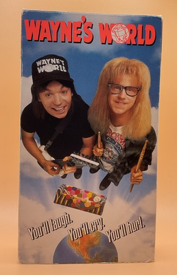 #ad #ad Wayne#x27;s World VHS 1992 Mike Myers G Condition Waynes *Buy 2 Get 1* $8.99
