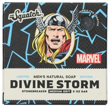 Dr. Squatch Divine Storm Thor Limited Edition Natural Soap Marvel 5 Oz