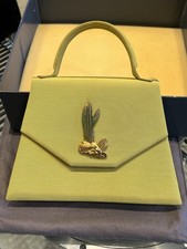 Vintage DAUM Cactus Green/Gold Evening Or Wedding handbag