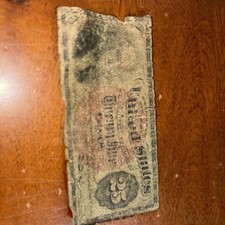 Vintage George Washington Fractional 25 Cent USA Note Currency Note