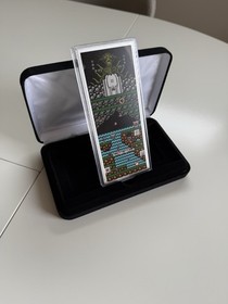 Contra NES 4 oz Colorized Silver Bar in Case & Sleeve COA #4/50 - APMEX & Konami