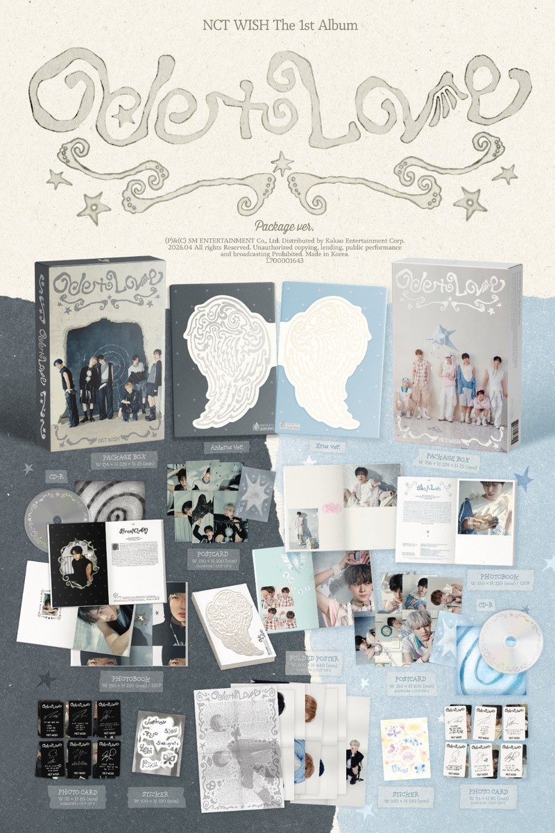 NCT WISH Ode to Love 1st Full Album Package Ver Photobook Ver | eBay