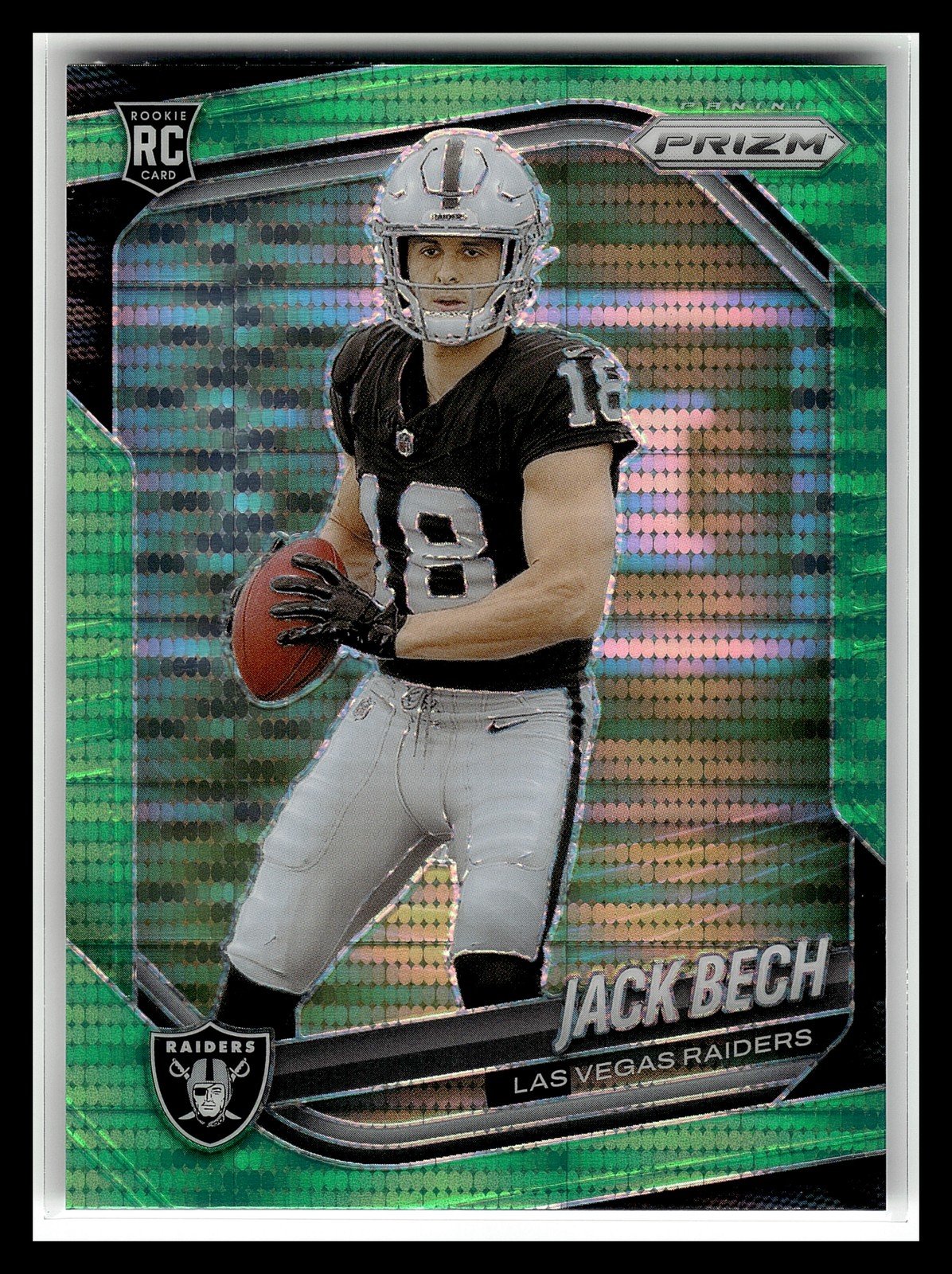 2025 Panini Prizm Jack Bech Neon Green Pulsar #346