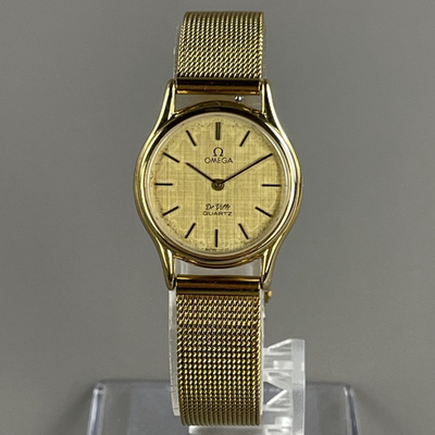 OMEGA De Ville Vintage Women's Watch 19mm Quartz Brand New Band