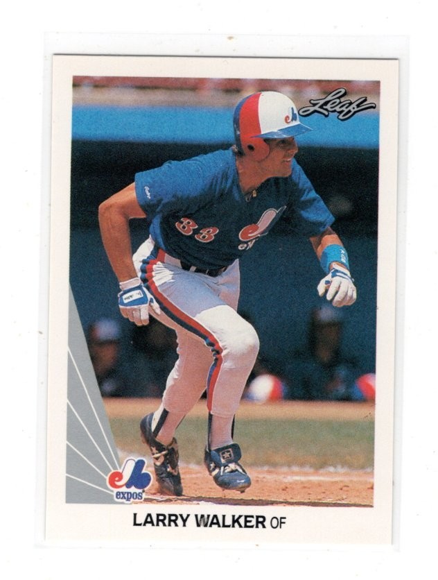 1990 Leaf Larry Walker Rookie Card #325