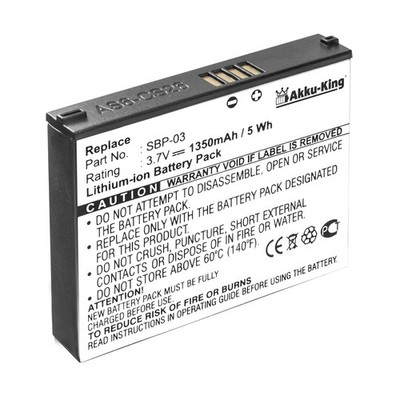 Akku-King Akku Li-Ion für Asus A632 MyPal A632N A636 A636N A639 - ersetzt SBP-03