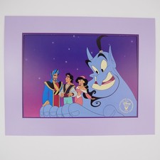 Disney Aladdin King of Thieves 1996 Exclusive Lithograph Robin Williams Genie