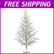 Sparkling 40 Inch Tinsel Christmas Tree - Silver