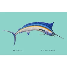 Betsy Drake Blue Marlin 30 Inch By 50 Inch Comfort Floor Mat