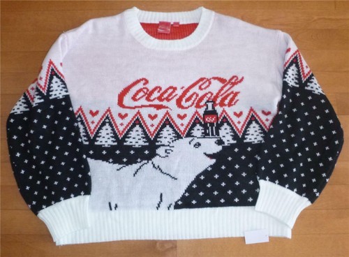 Womens Mens COCA COLA Polar Bear Ugly 