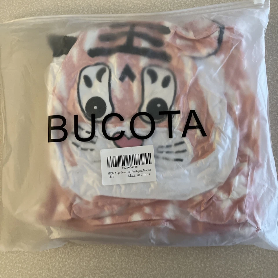 BUCOTA Pink Tiger Cosplay Pijama Mono Onesis - Talla 140 (8-10) EE. UU. Foto 2 de 2