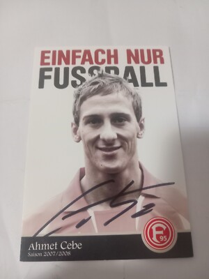 Signed postcard Ahmet Cebe Fortuna Düsseldorf new 