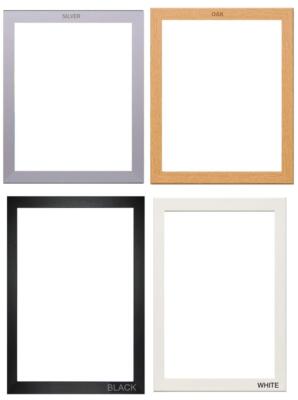 MDF Premium Bilderrahmen Fotorahmen Posterrahmen in allen Größen und Farben
